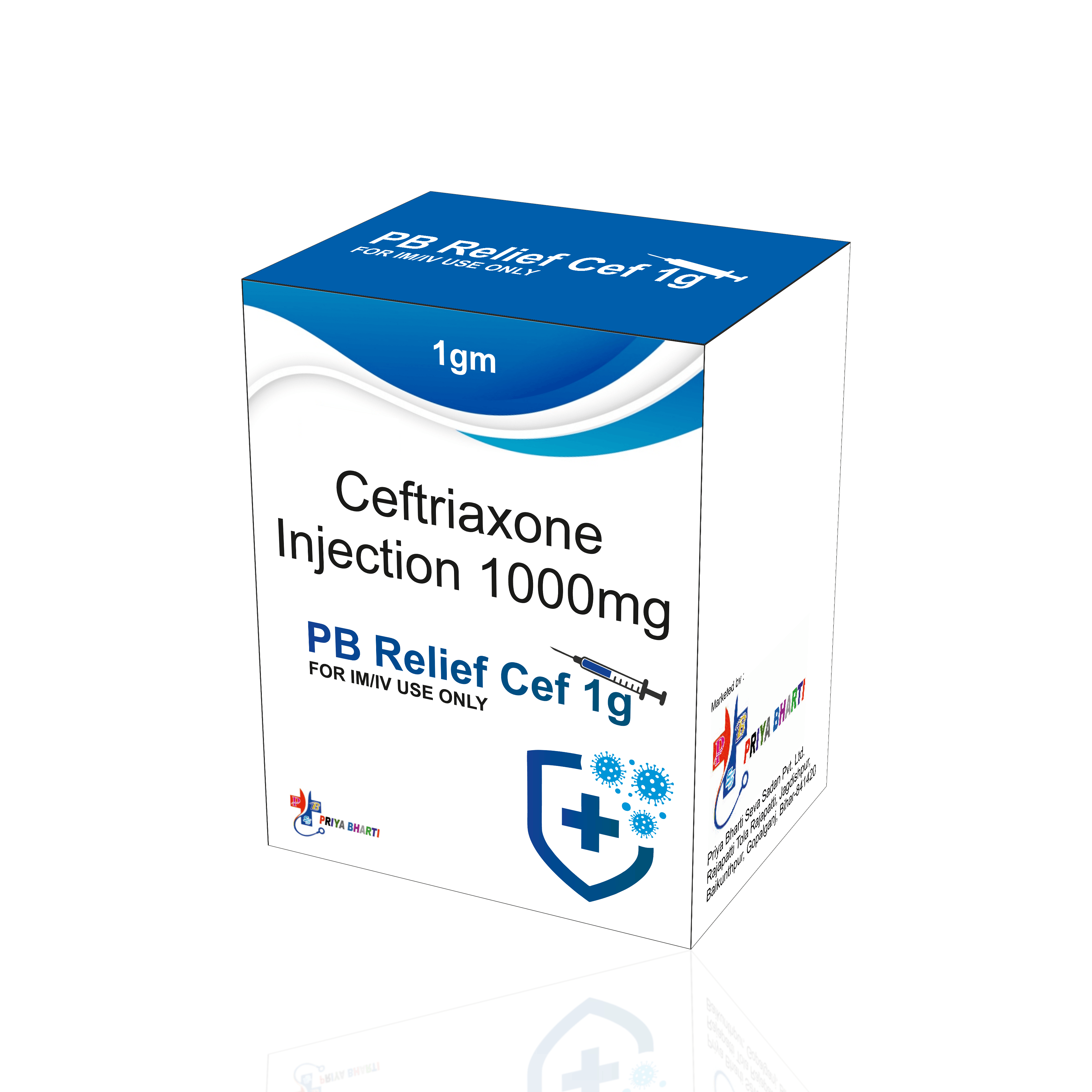 Ceftriaxone Injection 1000 mg product image