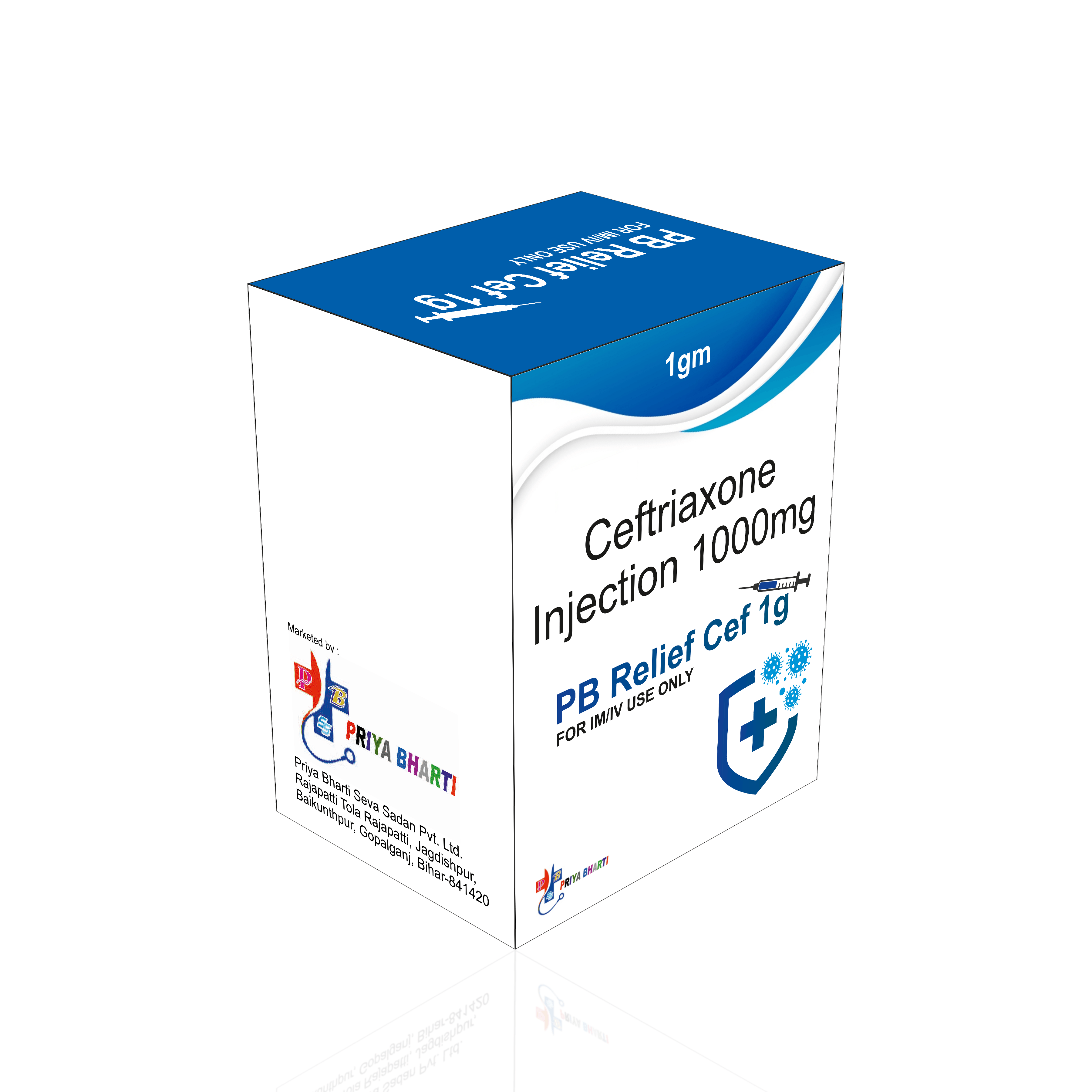 Ceftriaxone Injection 1000 mg product image